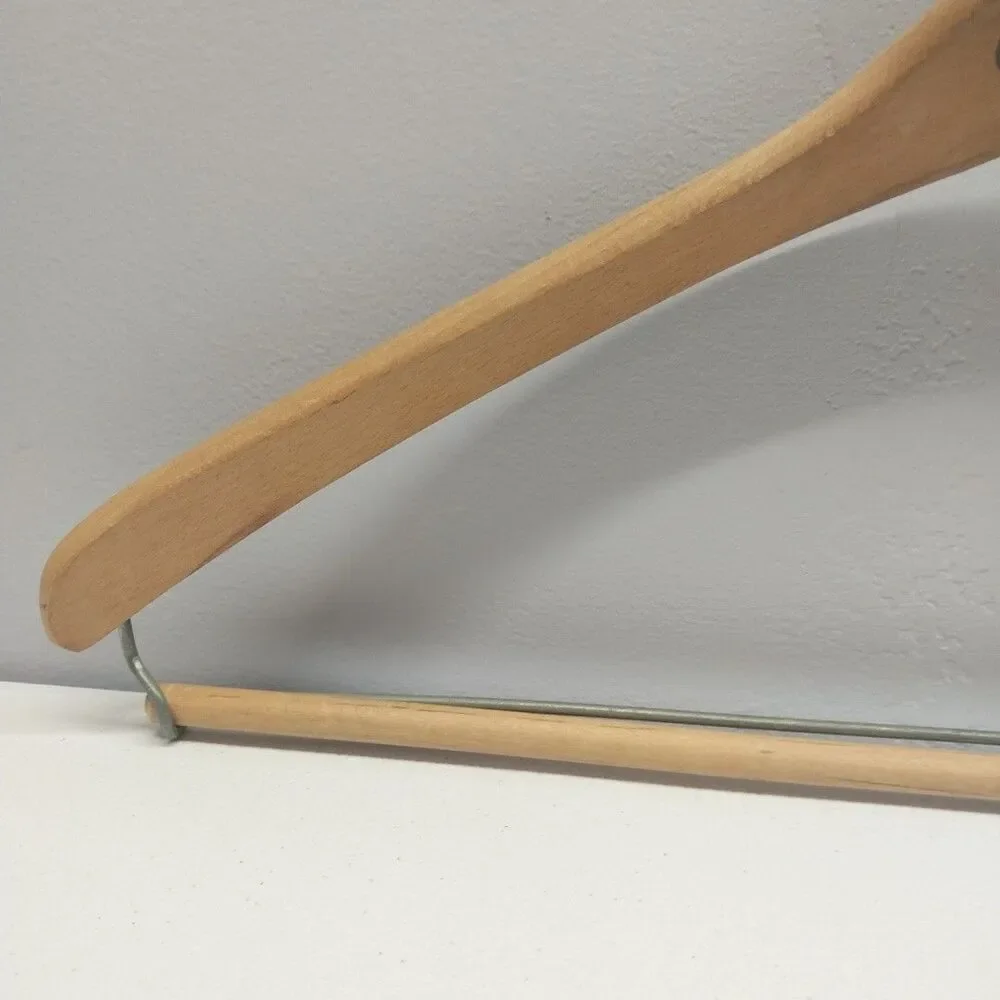 Vintage Global Fashions Wood Clothes Hanger Store Display Advertising 17 Inch